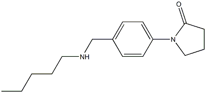 1-{4-[(pentylamino)methyl]phenyl}pyrrolidin-2-one 结构式