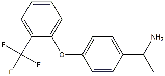 1-{4-[2-(trifluoromethyl)phenoxy]phenyl}ethan-1-amine 结构式