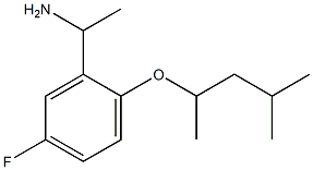 1-{5-fluoro-2-[(4-methylpentan-2-yl)oxy]phenyl}ethan-1-amine 结构式