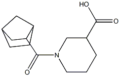 1-{bicyclo[2.2.1]heptan-2-ylcarbonyl}piperidine-3-carboxylic acid 结构式
