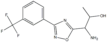 1-amino-1-{3-[3-(trifluoromethyl)phenyl]-1,2,4-oxadiazol-5-yl}propan-2-ol 结构式