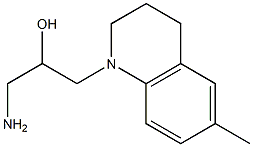 1-amino-3-(6-methyl-3,4-dihydroquinolin-1(2H)-yl)propan-2-ol 结构式