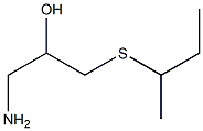 1-amino-3-(butan-2-ylsulfanyl)propan-2-ol 结构式