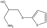 1-amino-3-(thiophen-2-ylsulfanyl)propan-2-ol 结构式