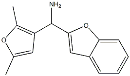 1-benzofuran-2-yl(2,5-dimethylfuran-3-yl)methanamine 结构式