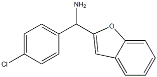 1-benzofuran-2-yl(4-chlorophenyl)methanamine 结构式