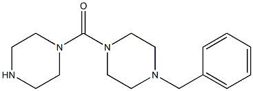 1-benzyl-4-(piperazin-1-ylcarbonyl)piperazine 结构式