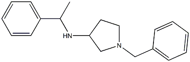 1-benzyl-N-(1-phenylethyl)pyrrolidin-3-amine 结构式