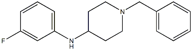 1-benzyl-N-(3-fluorophenyl)piperidin-4-amine 结构式
