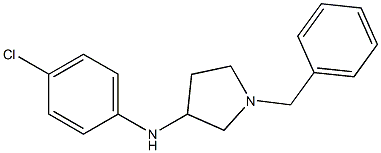 1-benzyl-N-(4-chlorophenyl)pyrrolidin-3-amine 结构式