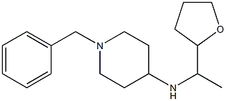 1-benzyl-N-[1-(oxolan-2-yl)ethyl]piperidin-4-amine 结构式