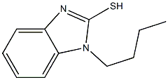 1-butyl-1H-1,3-benzodiazole-2-thiol 结构式