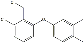 1-chloro-2-(chloromethyl)-3-(3,4-dimethylphenoxy)benzene 结构式