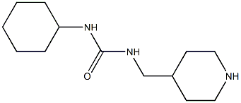 1-cyclohexyl-3-(piperidin-4-ylmethyl)urea 结构式