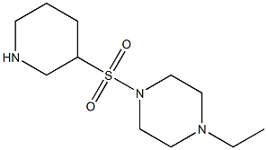 1-ethyl-4-(piperidin-3-ylsulfonyl)piperazine 结构式