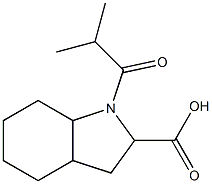 1-isobutyryloctahydro-1H-indole-2-carboxylic acid 结构式