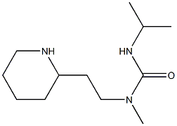 1-methyl-1-[2-(piperidin-2-yl)ethyl]-3-propan-2-ylurea 结构式