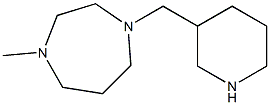 1-methyl-4-(piperidin-3-ylmethyl)-1,4-diazepane 结构式