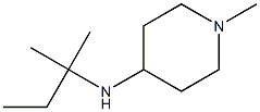 1-methyl-N-(2-methylbutan-2-yl)piperidin-4-amine 结构式