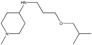 1-methyl-N-[3-(2-methylpropoxy)propyl]piperidin-4-amine 结构式