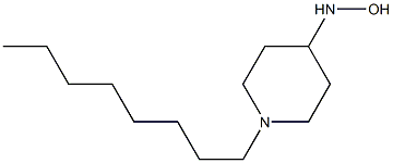 1-octylpiperidine-4-hydroxylamine 结构式