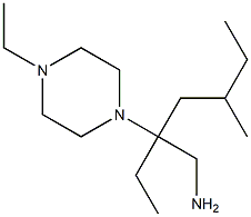 1-piperazineethanamine, beta,4-diethyl-beta-(2-methylbutyl)- 结构式