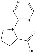 1-pyrazin-2-ylpyrrolidine-2-carboxylic acid 结构式