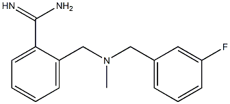 2-({[(3-fluorophenyl)methyl](methyl)amino}methyl)benzene-1-carboximidamide 结构式