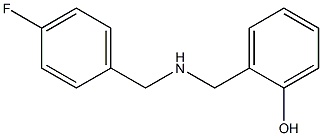 2-({[(4-fluorophenyl)methyl]amino}methyl)phenol 结构式