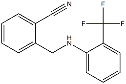 2-({[2-(trifluoromethyl)phenyl]amino}methyl)benzonitrile 结构式