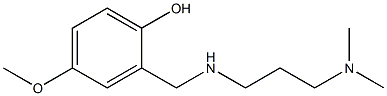 2-({[3-(dimethylamino)propyl]amino}methyl)-4-methoxyphenol 结构式