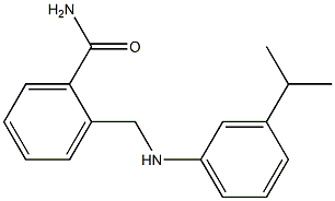 2-({[3-(propan-2-yl)phenyl]amino}methyl)benzamide 结构式