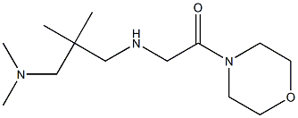 2-({2-[(dimethylamino)methyl]-2-methylpropyl}amino)-1-(morpholin-4-yl)ethan-1-one 结构式