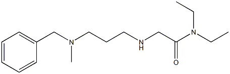 2-({3-[benzyl(methyl)amino]propyl}amino)-N,N-diethylacetamide 结构式