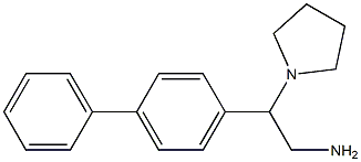 2-(1,1'-biphenyl-4-yl)-2-pyrrolidin-1-ylethanamine 结构式