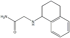 2-(1,2,3,4-tetrahydronaphthalen-1-ylamino)acetamide 结构式