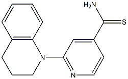 2-(1,2,3,4-tetrahydroquinolin-1-yl)pyridine-4-carbothioamide 结构式