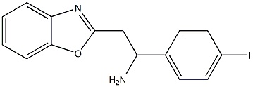 2-(1,3-benzoxazol-2-yl)-1-(4-iodophenyl)ethan-1-amine 结构式