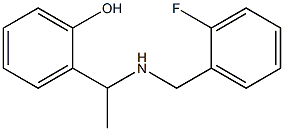 2-(1-{[(2-fluorophenyl)methyl]amino}ethyl)phenol 结构式