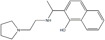 2-(1-{[2-(pyrrolidin-1-yl)ethyl]amino}ethyl)naphthalen-1-ol 结构式