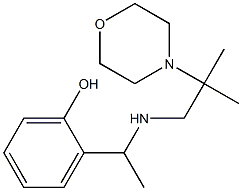 2-(1-{[2-methyl-2-(morpholin-4-yl)propyl]amino}ethyl)phenol 结构式