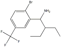 2-(1-amino-2-ethylbutyl)-1-bromo-4-(trifluoromethyl)benzene 结构式