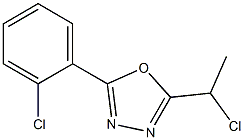 2-(1-chloroethyl)-5-(2-chlorophenyl)-1,3,4-oxadiazole 结构式