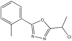 2-(1-chloroethyl)-5-(2-methylphenyl)-1,3,4-oxadiazole 结构式