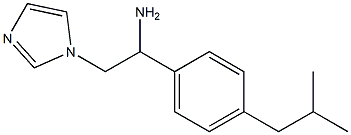 2-(1H-imidazol-1-yl)-1-(4-isobutylphenyl)ethanamine 结构式