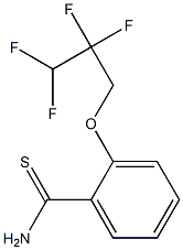 2-(2,2,3,3-tetrafluoropropoxy)benzene-1-carbothioamide 结构式