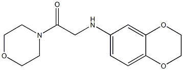 2-(2,3-dihydro-1,4-benzodioxin-6-ylamino)-1-(morpholin-4-yl)ethan-1-one 结构式