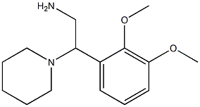 2-(2,3-dimethoxyphenyl)-2-piperidin-1-ylethanamine 结构式