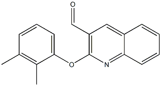 2-(2,3-dimethylphenoxy)quinoline-3-carbaldehyde 结构式