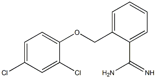 2-(2,4-dichlorophenoxymethyl)benzene-1-carboximidamide 结构式